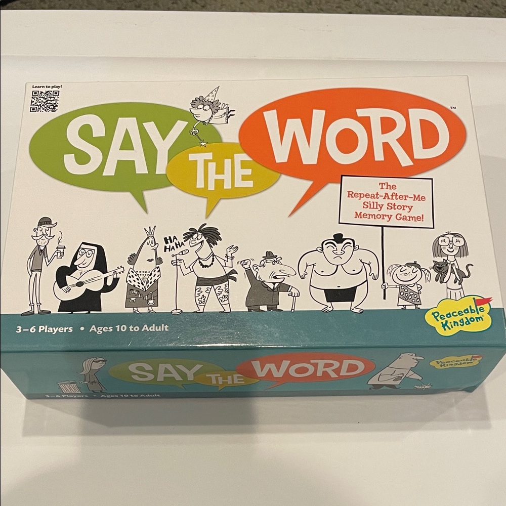 Say The Word Party Memory Game - Green/Orange - new